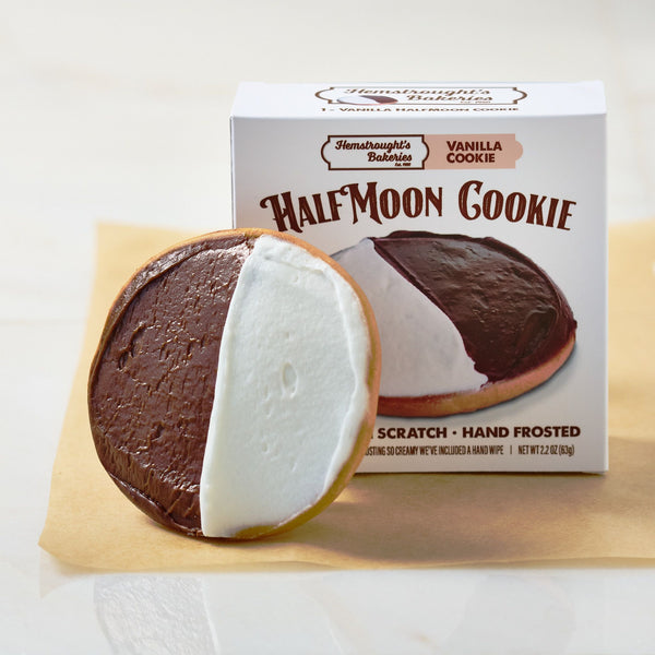 NEW! Single Vanilla Halfmoon Cookie – Hemstroughts Bakery (Est. 1920)