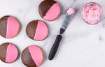 The Chocolate & Pink Halfmoon Cookie