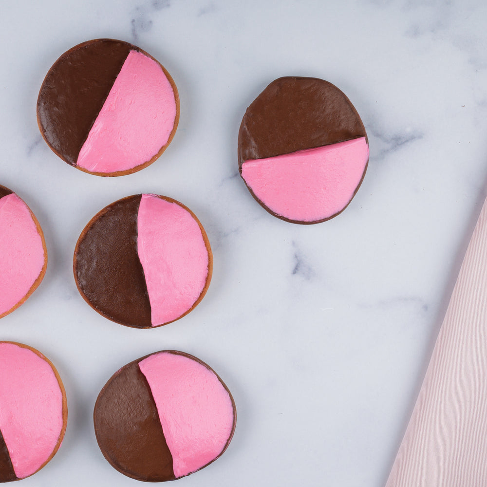 Chocolate and Pink Cookie