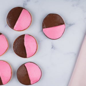 Chocolate and Pink Cookie