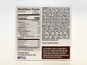 Nutrition Facts for SIngle Vanilla Halfmoon Single