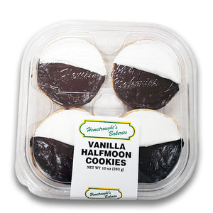 4 VANILLA HALFMOON COOKIES - WHOLESALE CASE PACKS